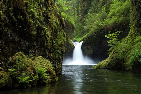 Punch Bowl Waterfall, Eagle Creek Photograph by Art Wolfe - Pixels