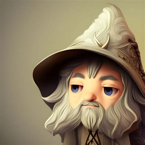 Chibi Gandalf - AI Generated Artwork - NightCafe Creator