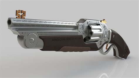 Concept Art Revolver 3D | CGTrader