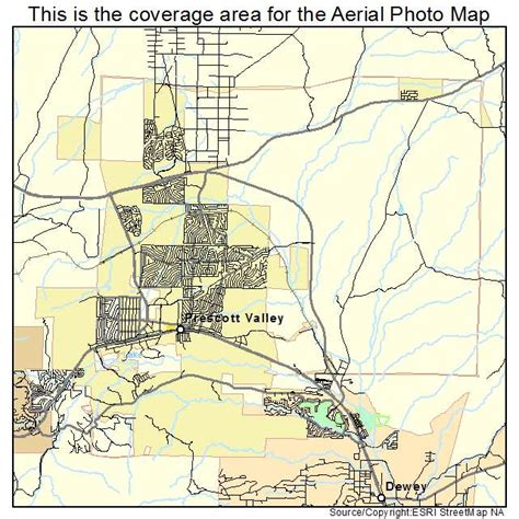 Aerial Photography Map of Prescott Valley, AZ Arizona