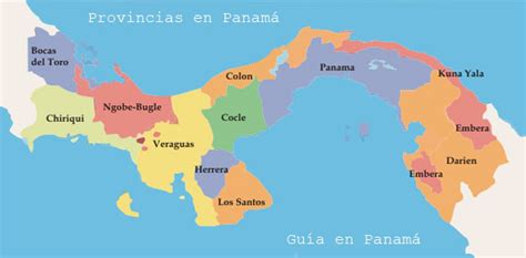 Panamá Mapa Capitales