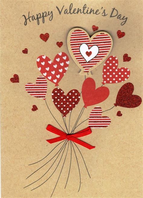 Happy Valentine's Day Pretty Embellished Valentines Card | Cards | Love ...