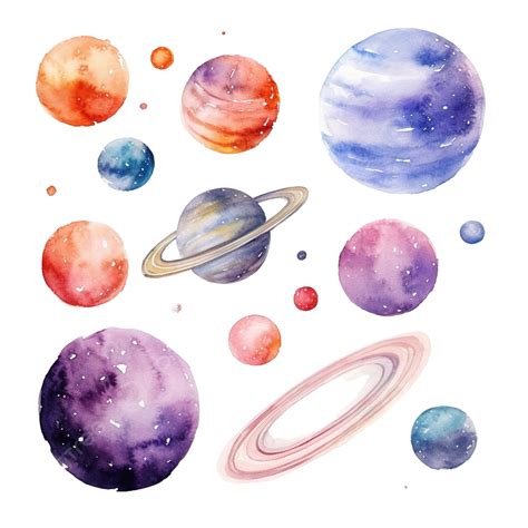 Watercolor Galaxy Clip Art Element Space, Watercolor, Space, Element PNG Transparent Image and ...