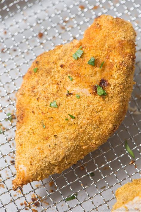 Air Fryer Chicken Breast with Cornflake Crumbs - Courtney's Sweets