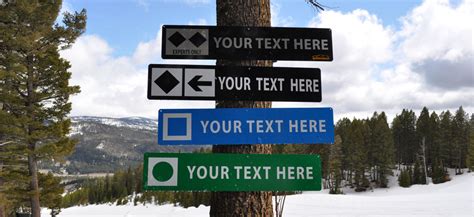 What do the symbols on Ski Trail Signs Mean? - Signs of the Mountains