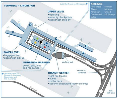 Msp Airport Terminal Map