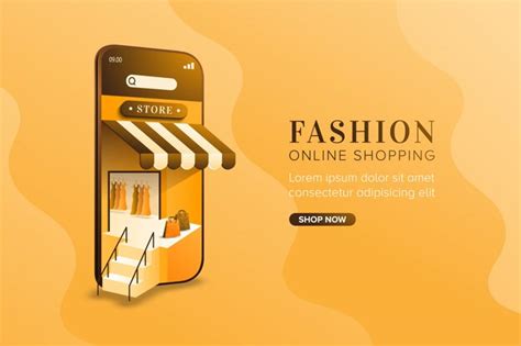 Premium Vector | Fashion online shopping concept on mobile background