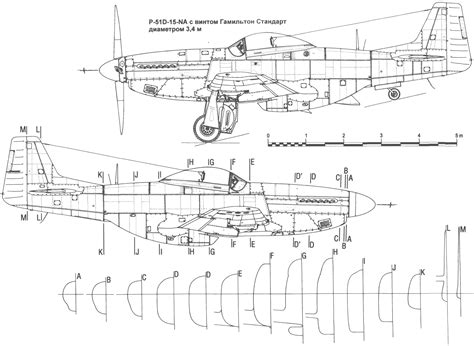 North American P-51B Mustang Blueprint - Download free blueprint for 3D modeling | Mustang ...