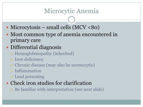 Diagnosing Microcytic Anemia