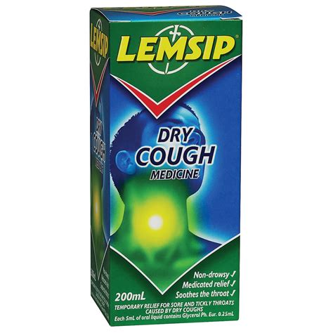 Lemsip Cough Medicine Medicine For Dry Cough 200ml