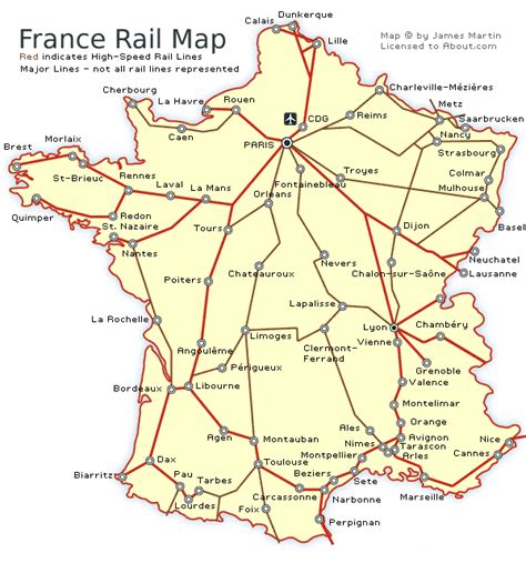 See a France Railways Map and Get French Train Travel Information ...