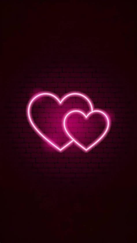 Neon Pink Hearts Wallpapers - Top Free Neon Pink Hearts Backgrounds ...