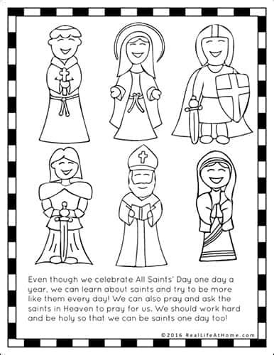 Saints Printables and Worksheet Packet (All Saints' Day Printables)