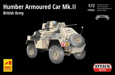 Attack Kits - 72933 - Humber Armoured Car Mk.II British Army - 1/72 Scale Model