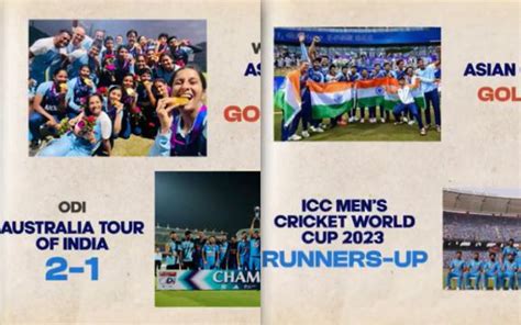 BCCI unveils action-packed 2023 highlights, showcasing memorable on ...