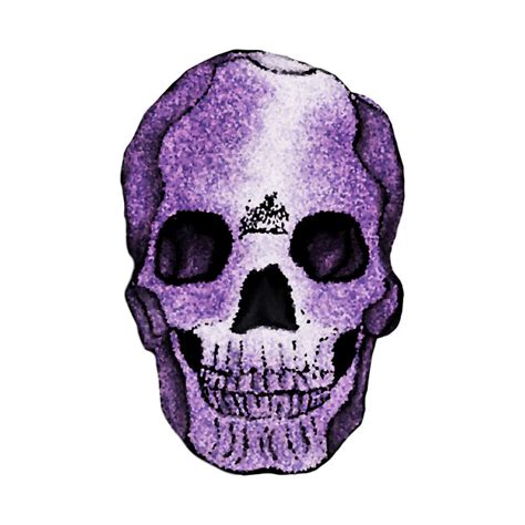 Pixelated Purple Skull Art - Skull - T-Shirt | TeePublic