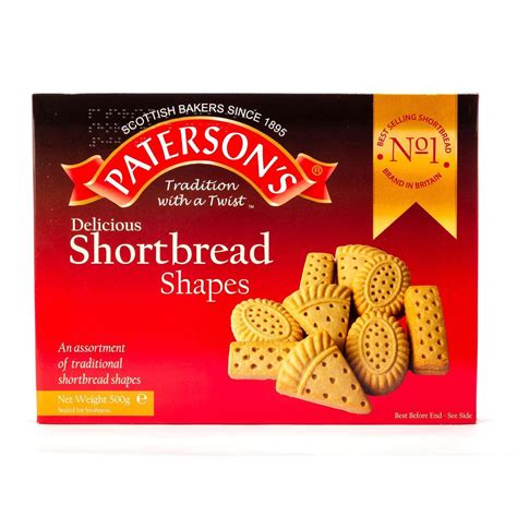 Paterson Shortbread Shapes Selection 500g (Box of 12) – myShop.co.uk