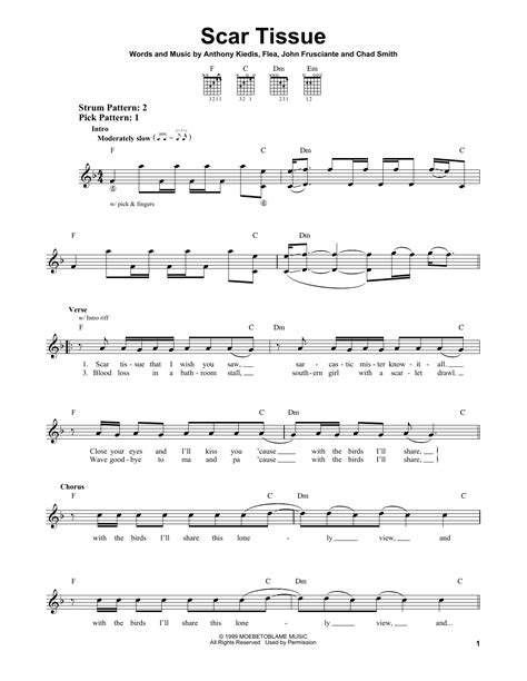 Scar Tissue | Sheet Music Direct