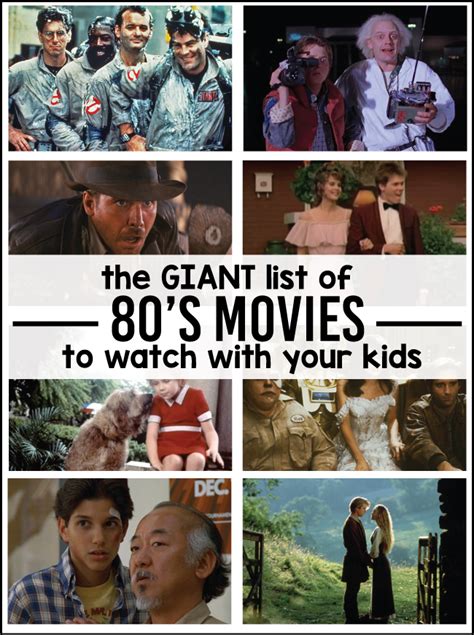 Giant list of 80s movies to watch with your kids – Artofit