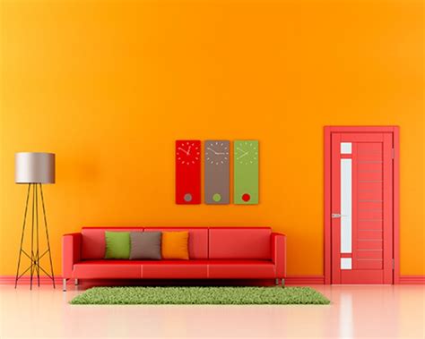 Make Home Decoration Fun With light orange wall paint | Warisan Lighting