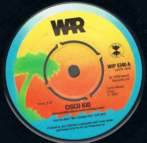 War - Cisco Kid (1976, Vinyl) | Discogs