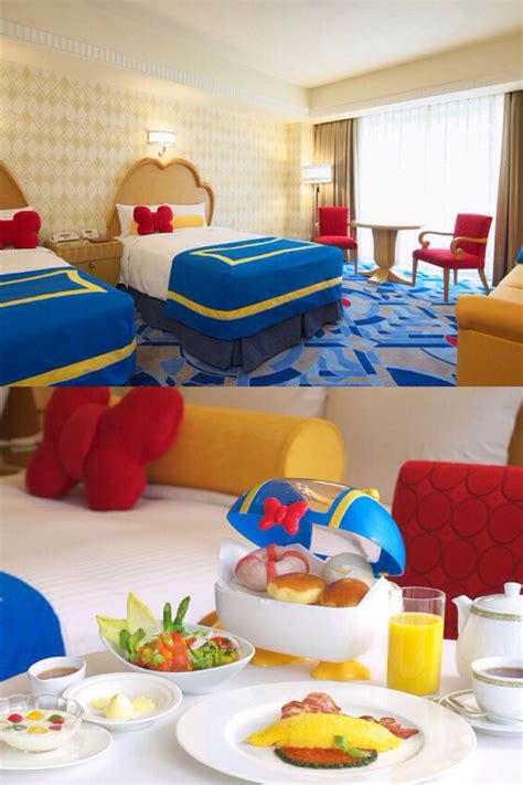 Donald Duck themed room at the Ambassador Hotel at Tokyo Disneyland ...