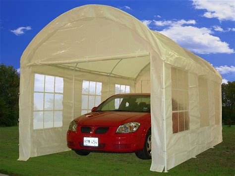 20' x 10 'Party Tent Canopy Carport Car Shelter w Walls CP008 - White | eBay