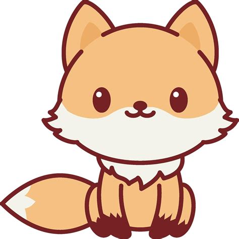 Amazon.com: Divine Designs Adorable Cute Kawaii Animal Cartoon Vinyl Decal Sticker (8" Tall, Fox ...