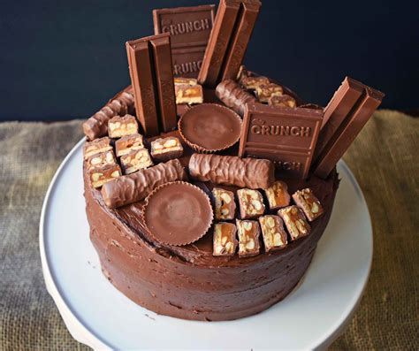 Candy Bar Stash Chocolate Cake – Modern Honey