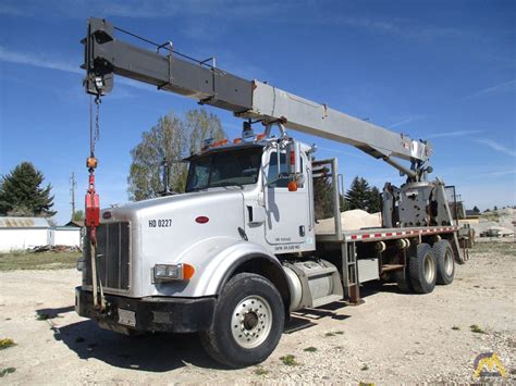 National 600E 20-ton Boom Truck Crane on Peterbilt 378 For Sale Trucks Hoists & Material ...