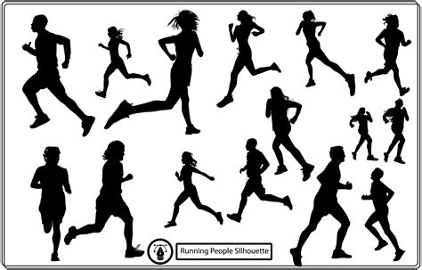 Running Person Silhouette Graphic by Unique Design Team · Creative Fabrica