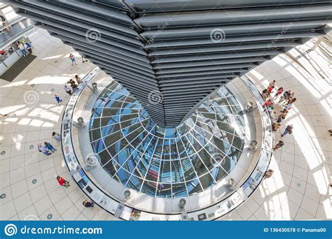 Famous Reichstag Dome Inside in Berlin, Germany Editorial Stock Photo ...