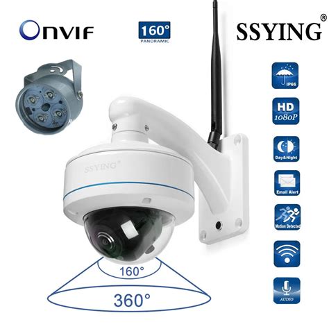 HD IP WIFI panoramic camera 360 degree outdoor camera Onvif Two way Audio 2.4G WIFI 1080P ...