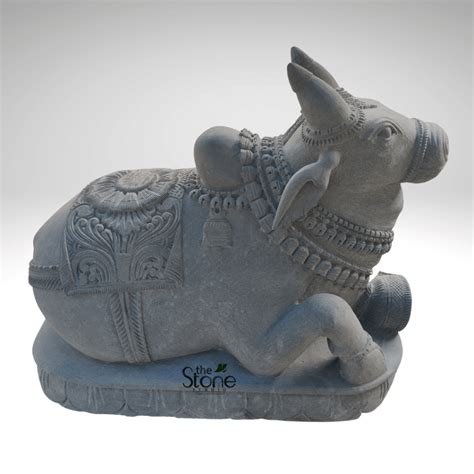 Nandi Bull Statue 2.5ft: Buy Best Sculpture - The Stone Studio