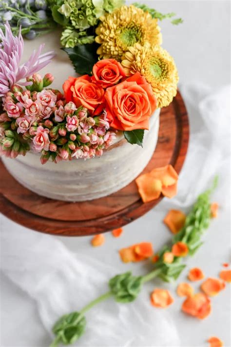 How to Decorate a Cake with Non-Edible Flowers - Frosting & Fettuccine