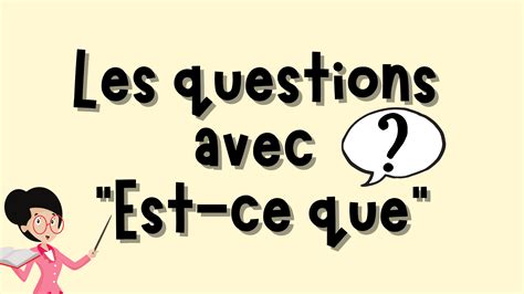 Est-ce Que Questions | A1 / A2 Beginners | Easy French