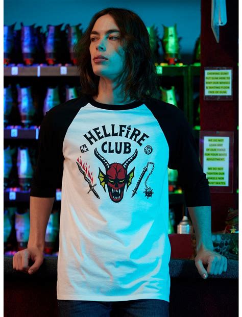 Our Universe Stranger Things Hellfire Club Raglan T-Shirt | Hot Topic