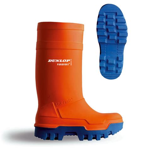 Dunlop Purofort Thermo Safety Wellies Welly Wellington Boots Insulated Orange | eBay