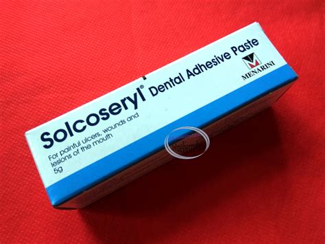 Solcoseryl Dental Adhesive Paste 5g ulcers pain relief Oral Care