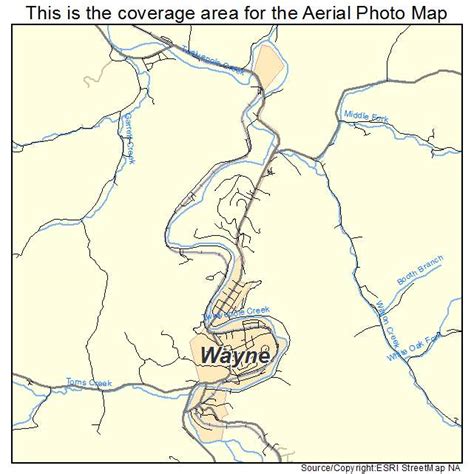 Aerial Photography Map of Wayne, WV West Virginia