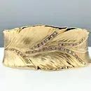 Fabulous Rosario Garcia Diamond & 18K Gold Bangle Bracelet for sale at auction from 18th August ...