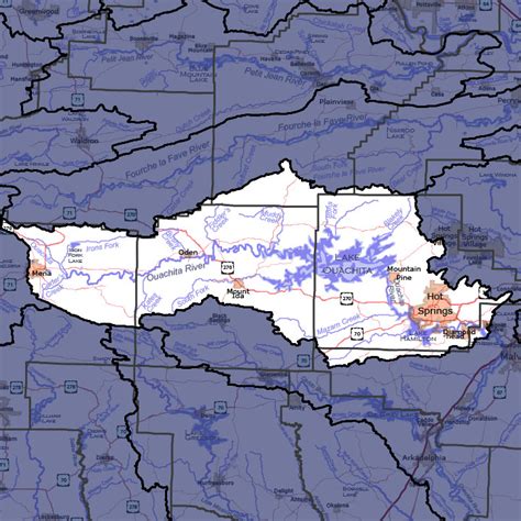 Ouachita Headwaters Watershed - 08040101