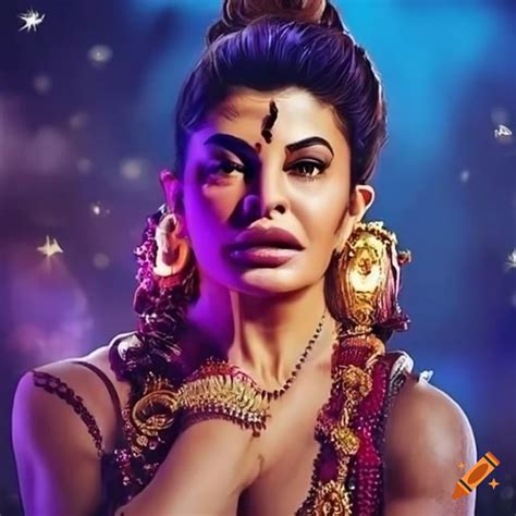 Actress jacqueline fernandez resembling lord shiva on Craiyon