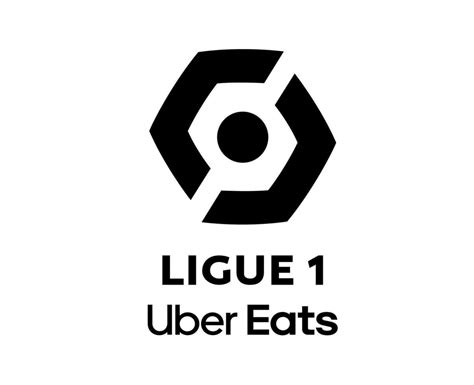 Ligue 1 Uber Eats Logo Black Symbol Abstract Design Vector Illustration ...