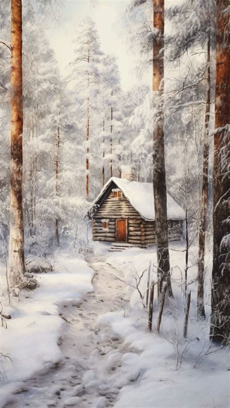 Pin by Antarik Fox on Landscape | Landscape art painting, Winter ...