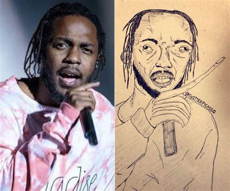 Portrait tattoo, Male sketch, Kendrick lamar