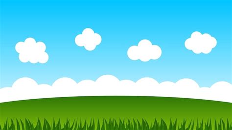 Grass And Sky Clipart Wallpaper