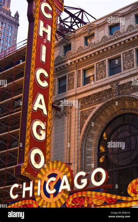 The Chicago Theatre, Theatre District, Chicago, Illinois, United States ...