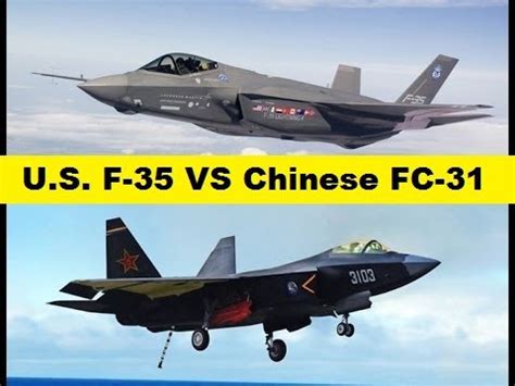 U.S. F-35 vs Chinese FC-31,Two Fifth Generation Fighters - YouTube