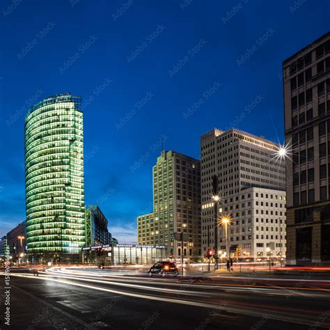 Berlin, Potsdamer platz at night Stock Photo | Adobe Stock